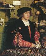 Hans holbein the younger Portrait of the Merchant Georg Gisze oil painting on canvas